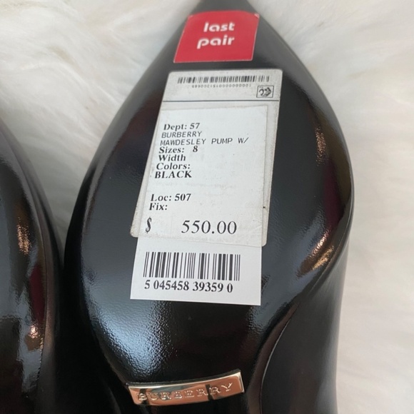 Burberry Mawdesley Pump. Black. EU 38 - Picture 8 of 15